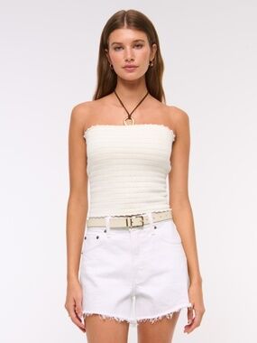 Abercrombie Women's Crochet-Style Tube Top